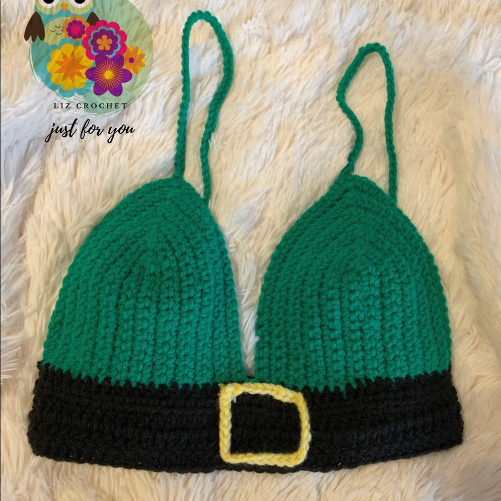 Crochet top handmade St Patricks